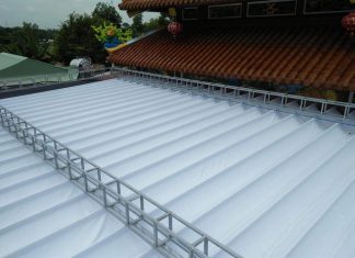 Kinh nghiệm thi công mái che di động đảm bảo chất lượng